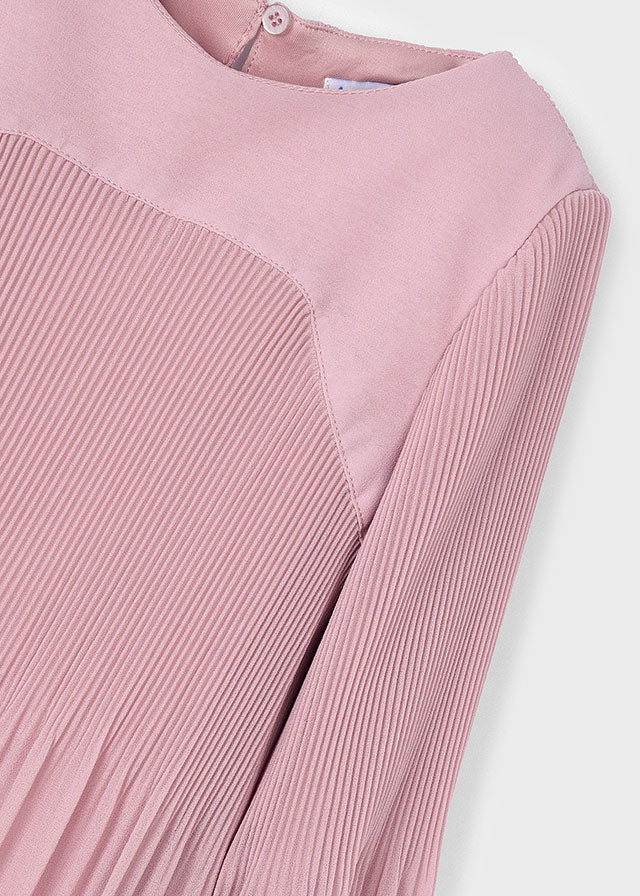 Girl Pleated Chiffon Dress