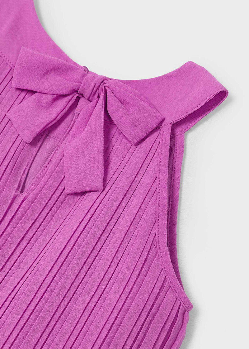 Girl Pleated Dress - Orchid