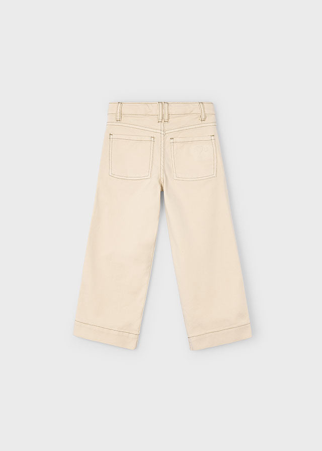 Girl Twill Pants - Almond
