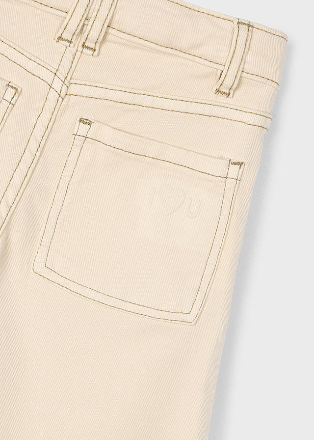 Girl Twill Pants - Almond