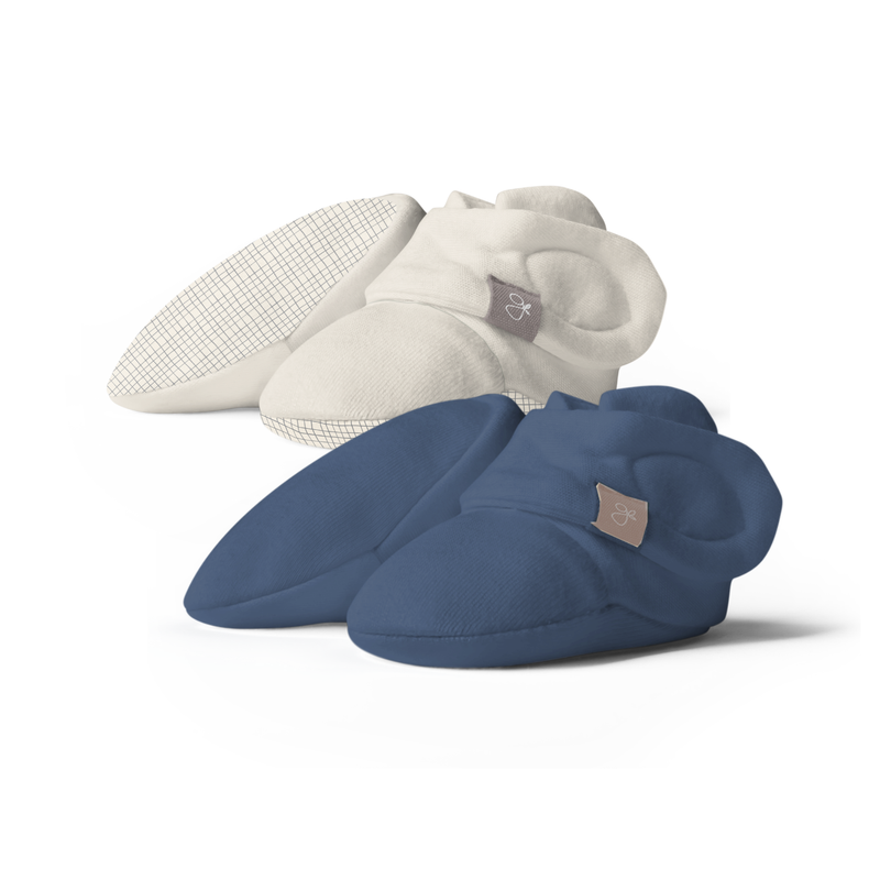 Goumi Stay On 2-Pack Boots | Indigo + Gridlock