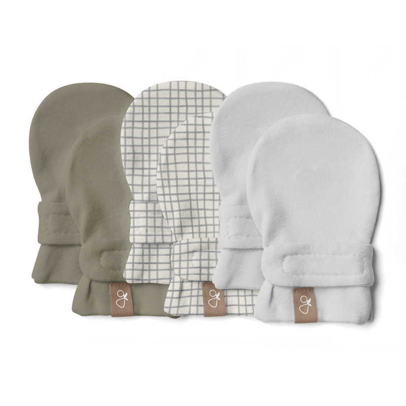 Goumi Stay On 3-Pack Mitts | Artichoke + Gridlock + Desert Mist