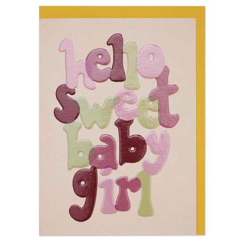 Hello Sweet Baby Girl Card