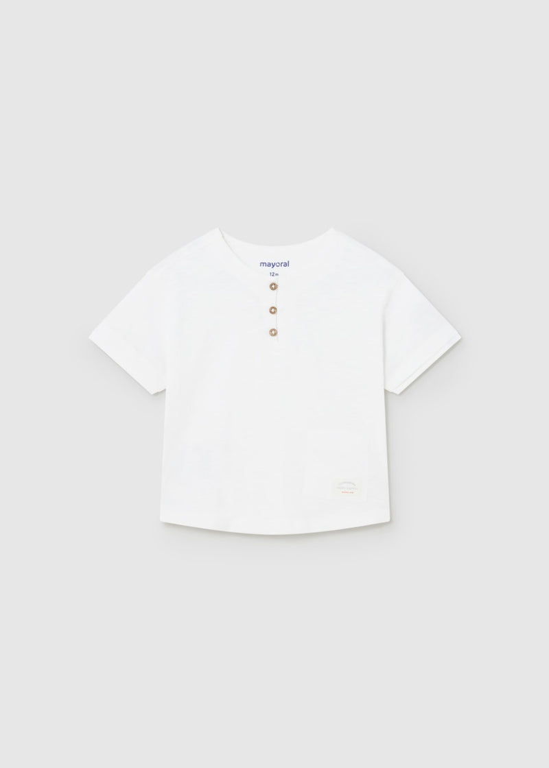Henley Shirt - White (12mo, 24mo)