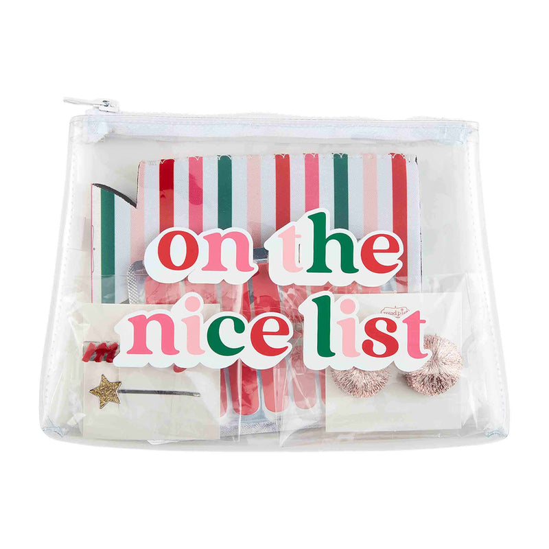 Holiday Clear Pouch Gift Set - On The Nice List