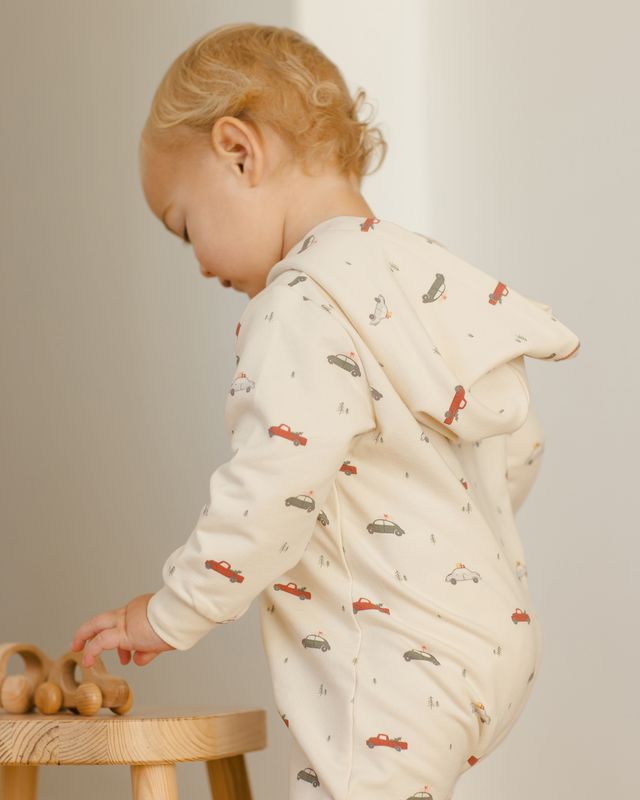 Hooded Jumpsuit || Cars (18-24mo)