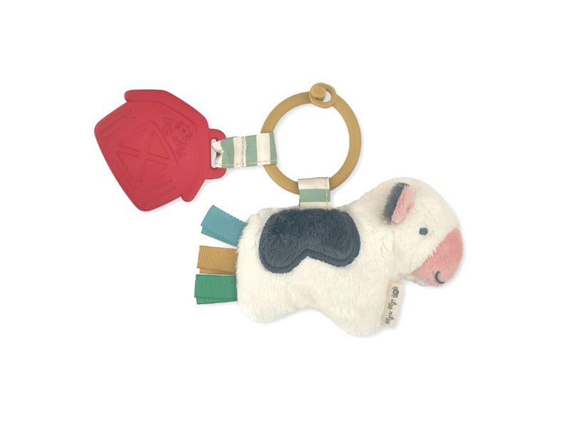 Itzy Pal Plush + Teether - Cow