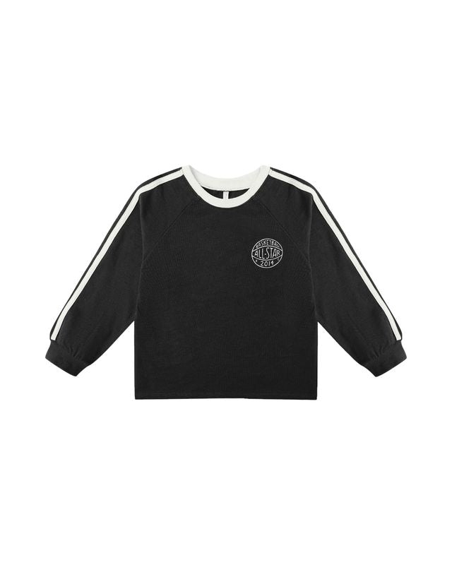 Jersey Long Sleeve Tee || Black (6-12Mo)