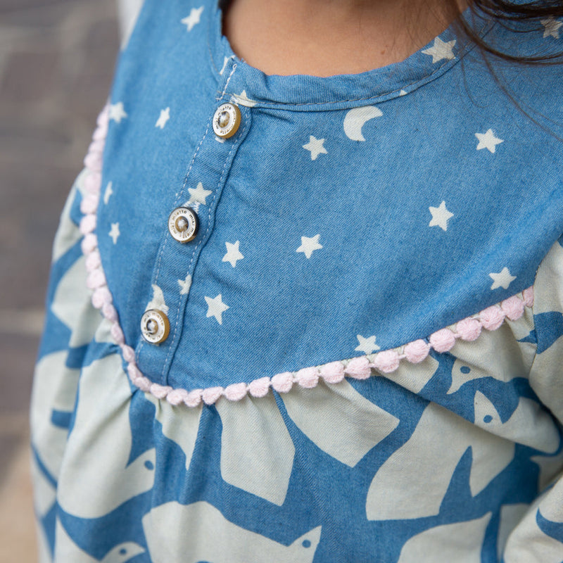 Julia Blouse Nordic Sky (5Y, 6Y)