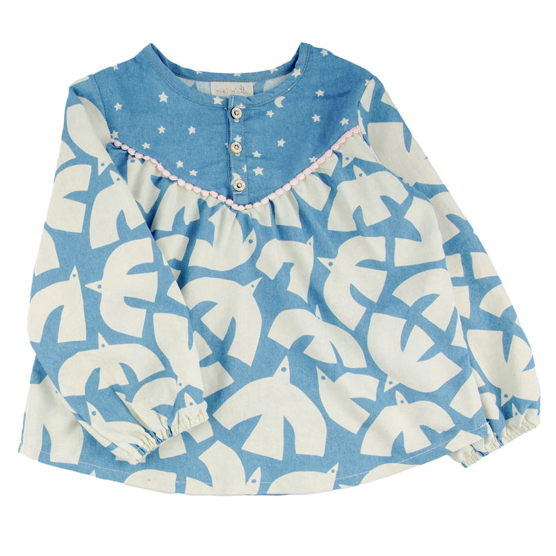 Julia Blouse Nordic Sky (5Y, 6Y)