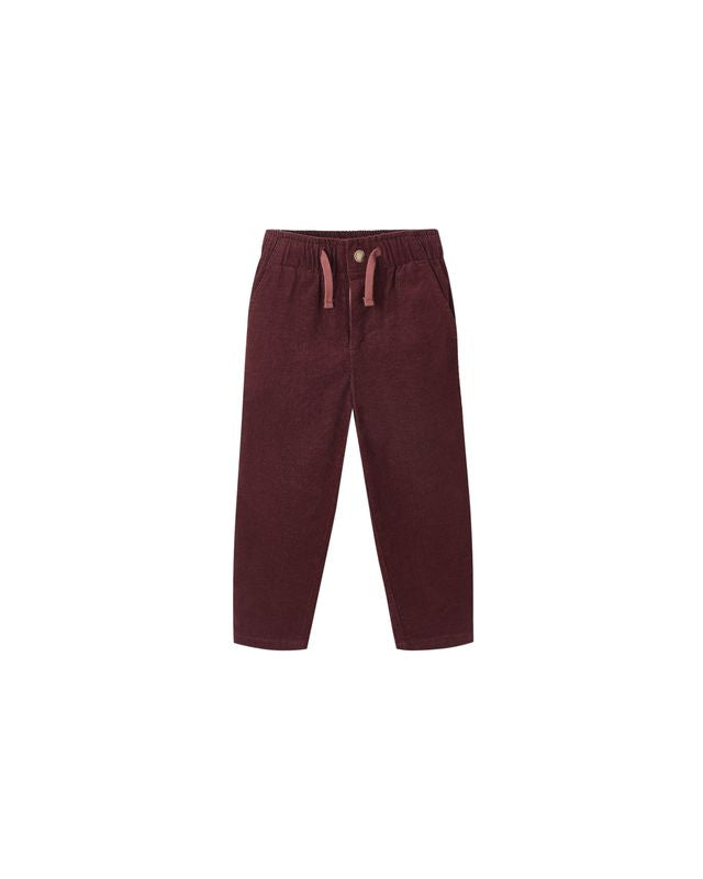 Kalen Pant || Burgundy (6-12Mo)