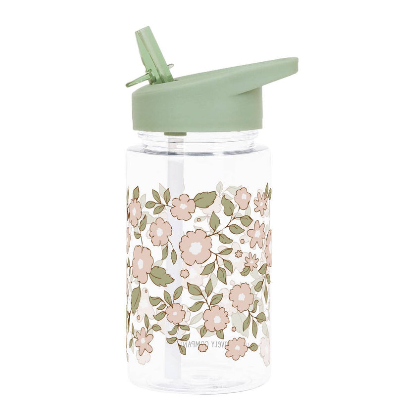 Kids Drink / Water bottle - Sage Blossoms