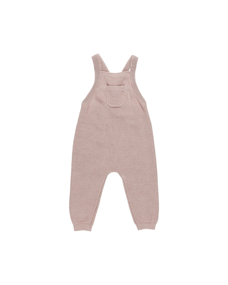 Knit Overall || Mauve (6-12 Mo, 12-18 Mo)