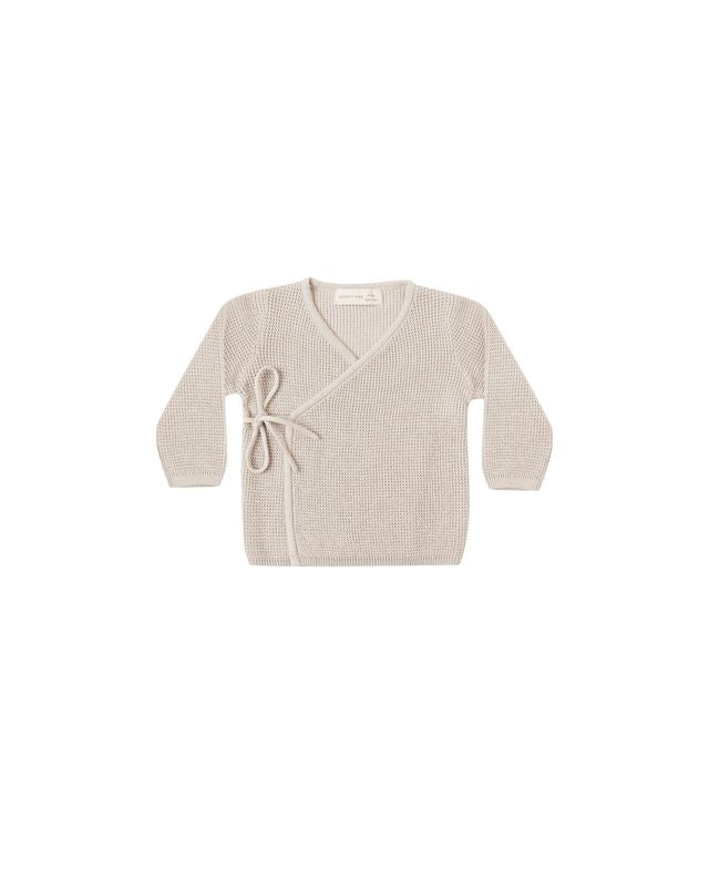 Knit Wrap Top || Oat