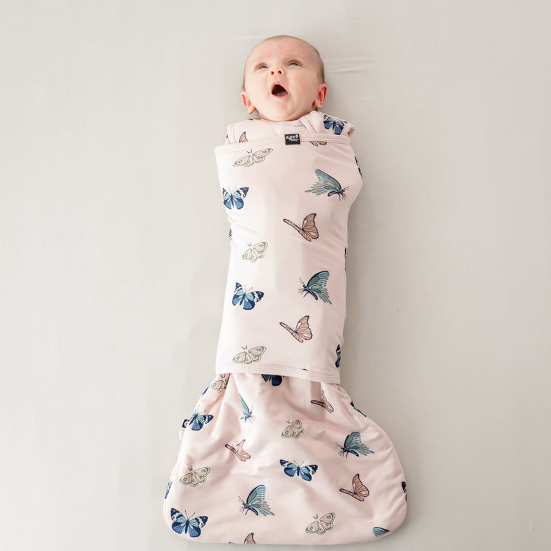 Kyte BABY Sleep Bag Swaddler in Blush Butterfly 1.0 TOG (XS)