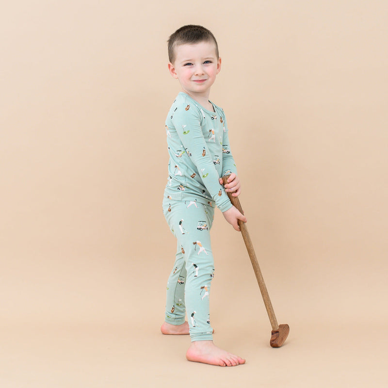 Kyte BABY Toddler Long Sleeve Pajamas in Golf