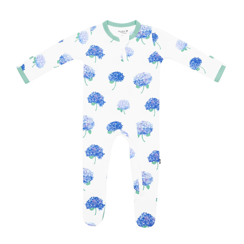 Kyte BABY Zippered Footie in Hydrangea