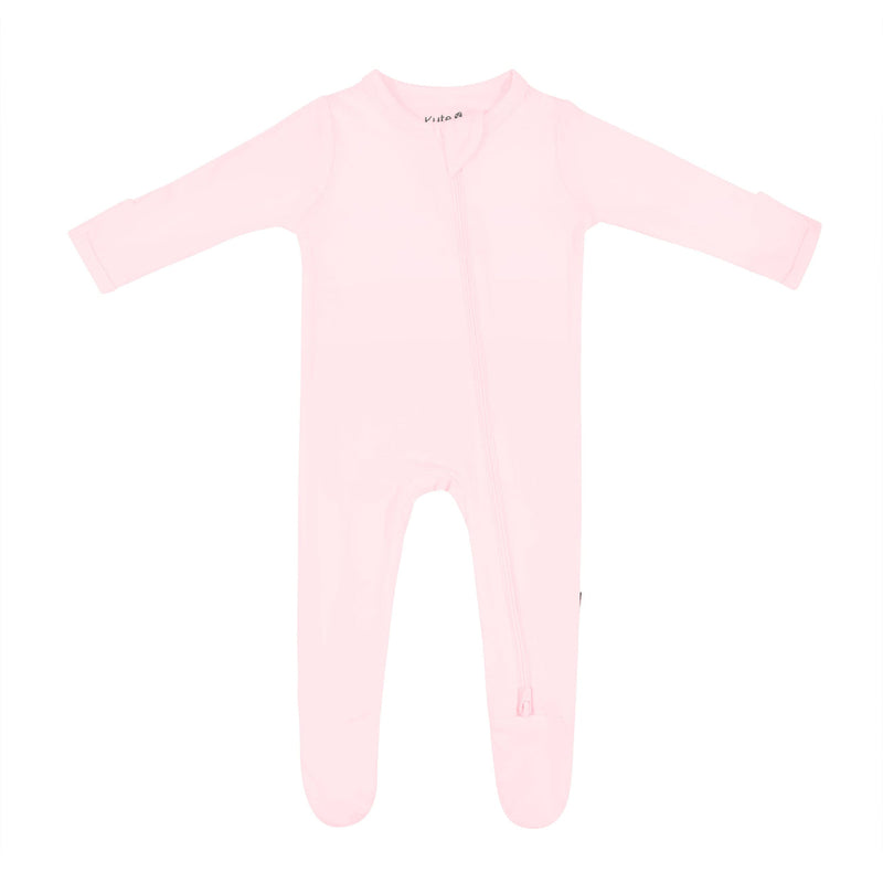 Kyte BABY Zippered Footie in Sakura