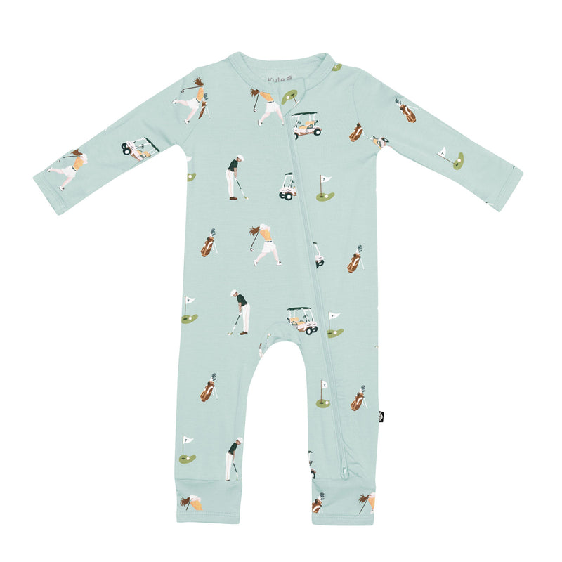 Kyte BABY Zippered Romper in Golf