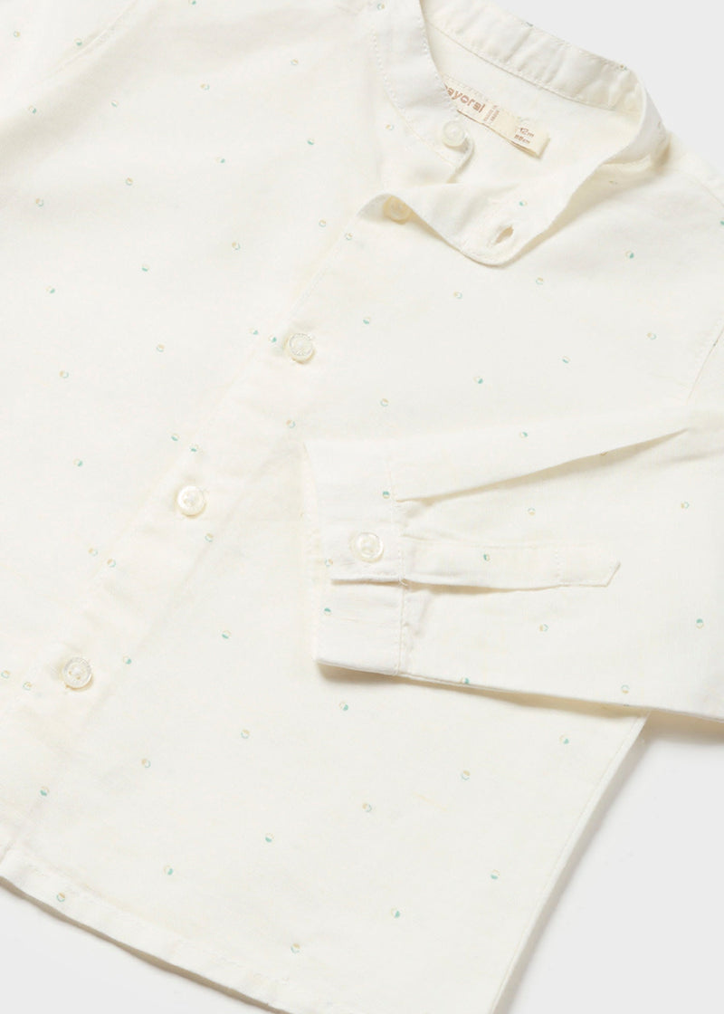 Linen Shirt - Natural/Eucalyptus