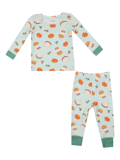 Long-Sleeve Loungewear Set - Pumpkin Spice Latte (12-18mo)