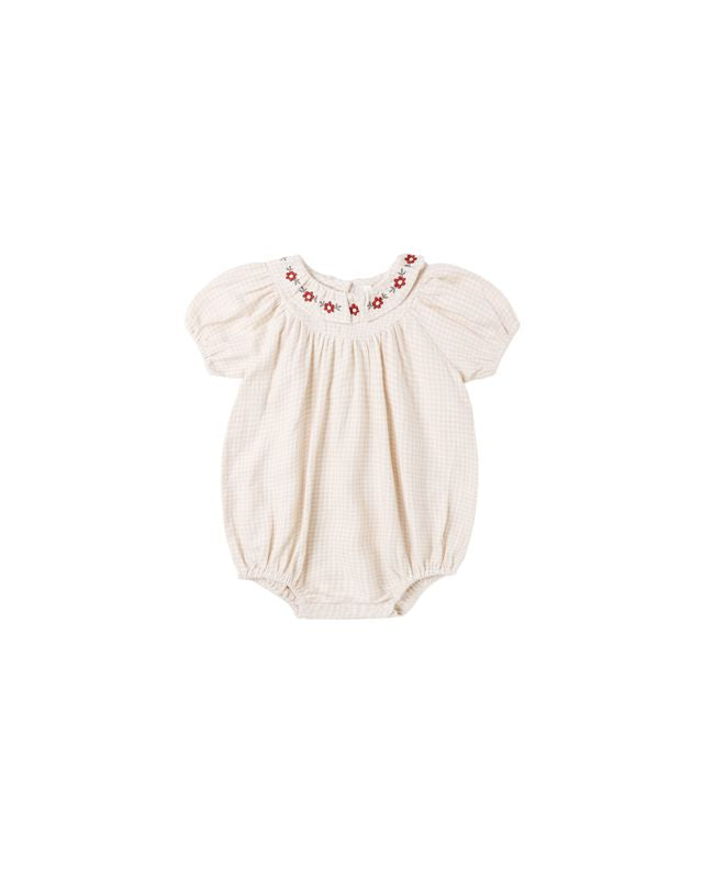 Lula Romper || Petal Gingham