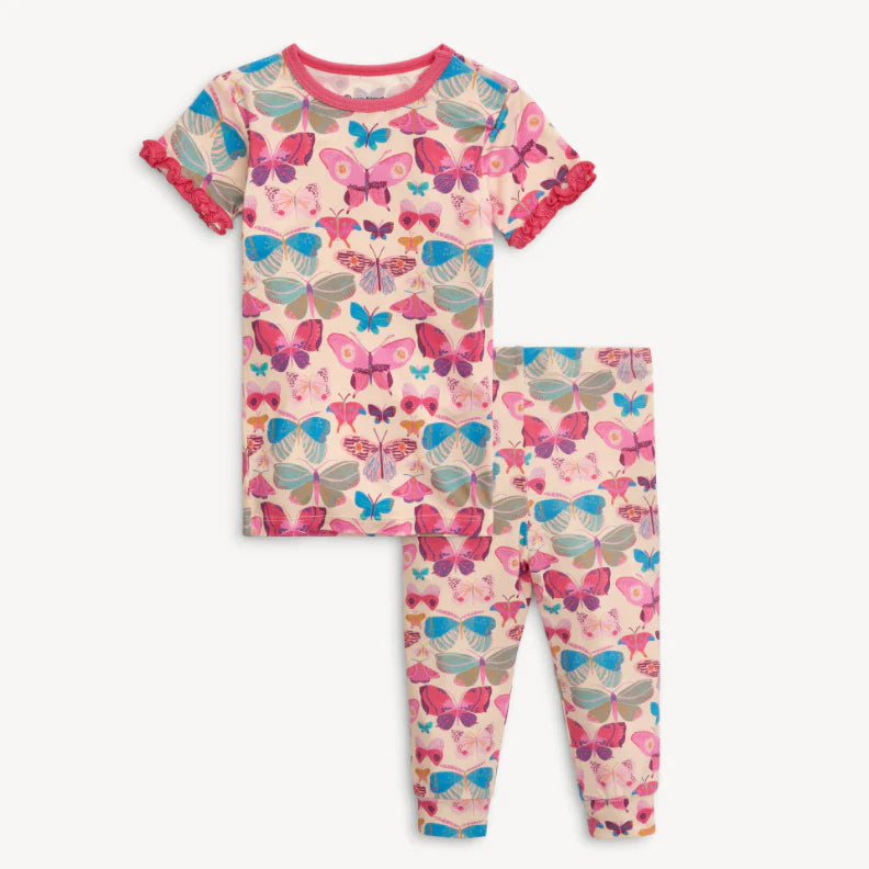 Magnetic Me All A-flutter No Drama Modal Pajama Short Sleeve Set (12-18 Mo)