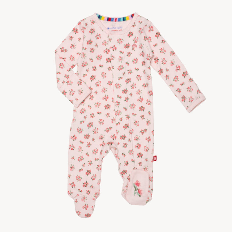 Magnetic Me Bouquet De Fleurs Organic Cotton Footie (Preemie)