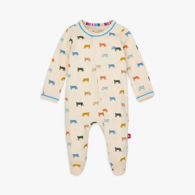 Magnetic Me Le Tigre Organic Cotton Magnetic Footie (Preemie)