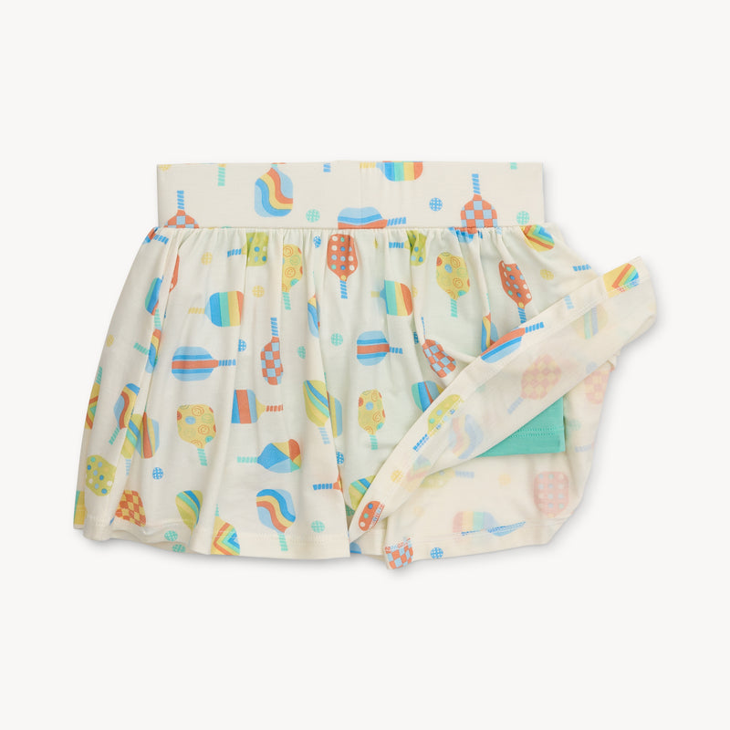 Magnetic Me Perfect Pickle Paddles Modal Short-Sleeve Top + Skort Set (6Y)