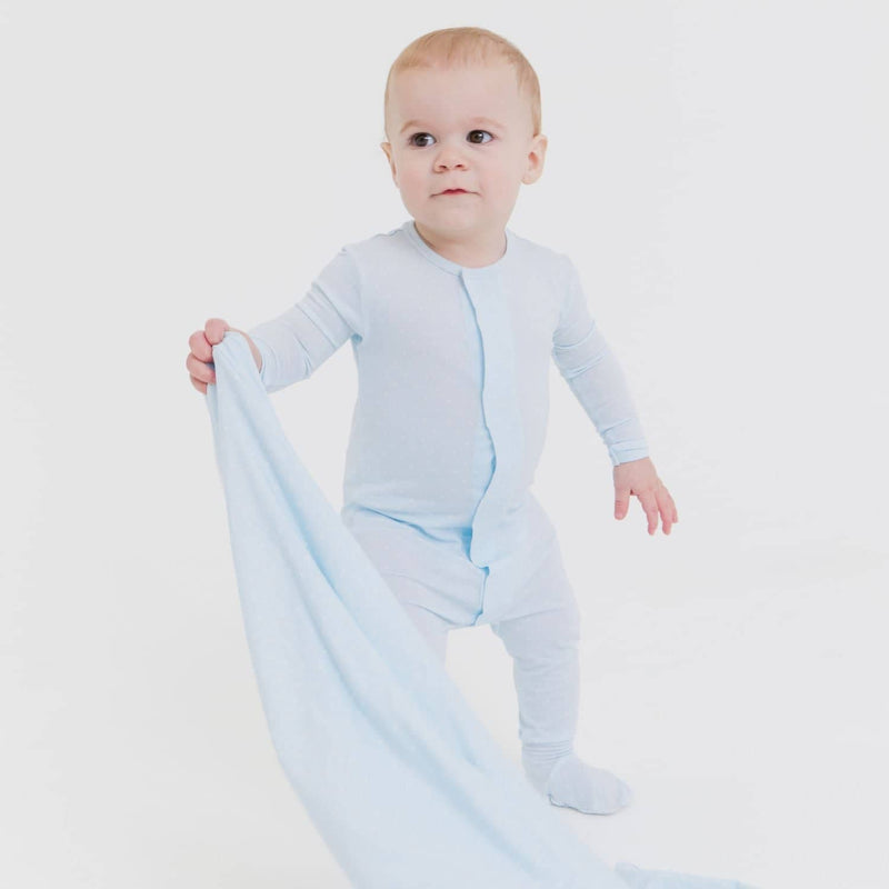 Magnetic Me Pin Dot Blue Modal Footie (Preemie)