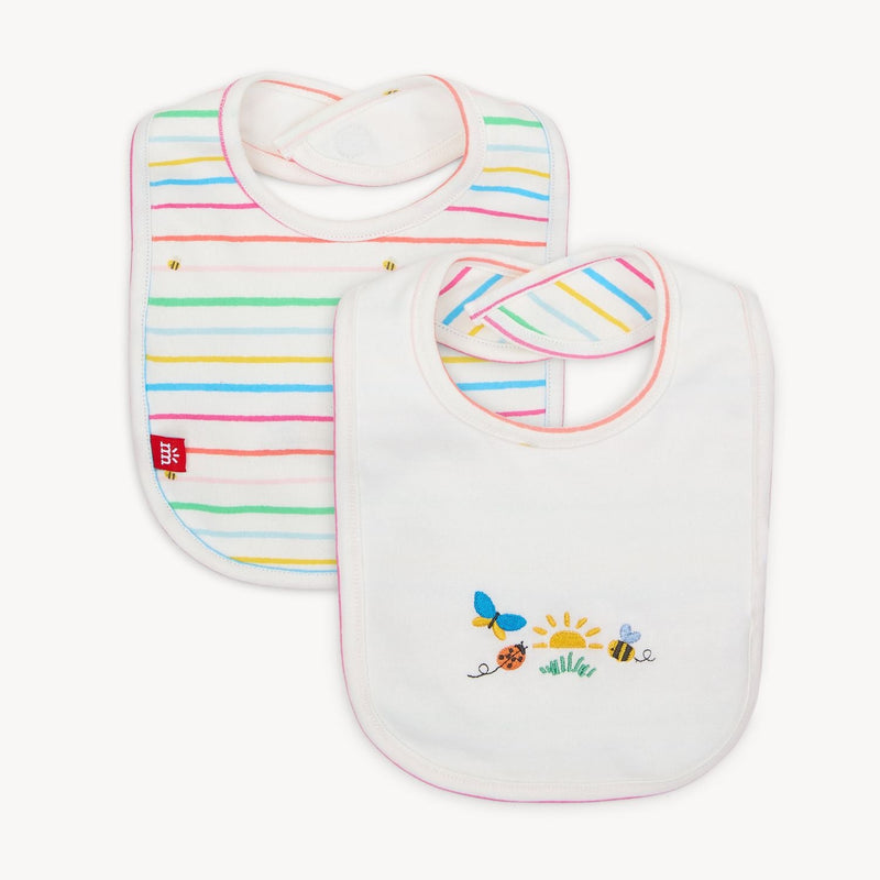 Magnetic Me Rainbow Road Organic Cotton Bib