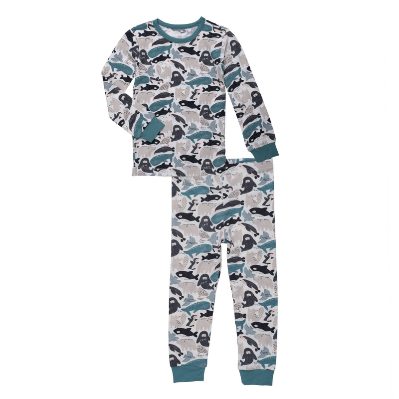 Magnetic Me Seas and Greetings Modal Pajama Long Sleeve Set