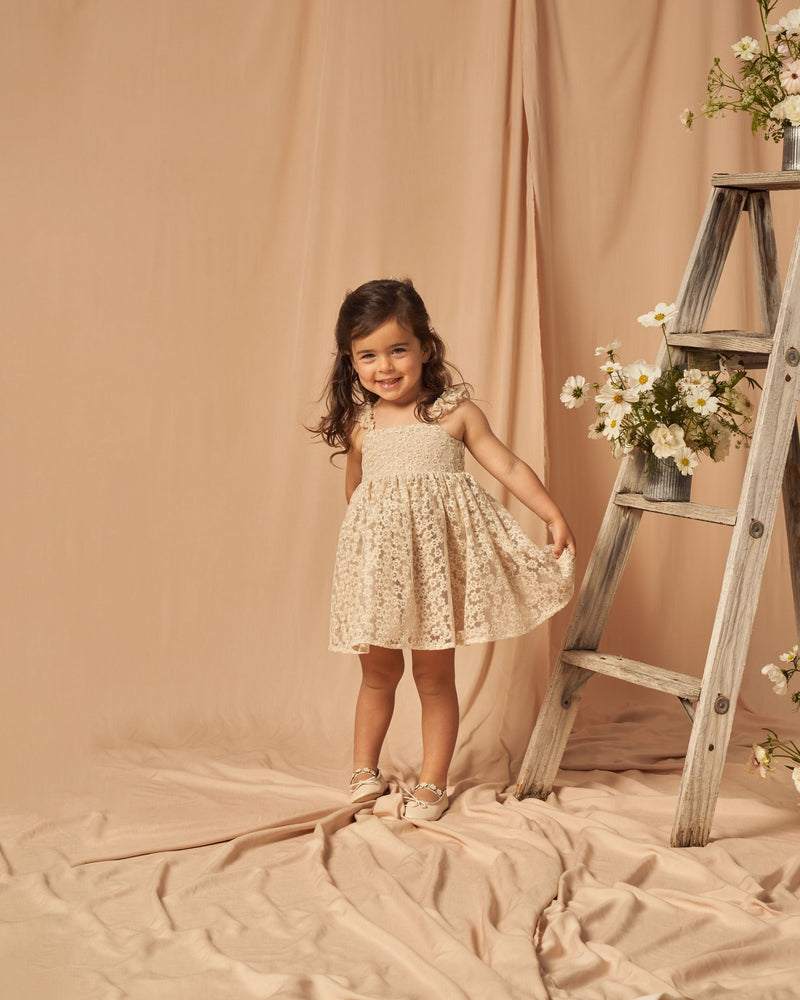 Mara Dress || Champagne Daisy (12M, 18M)