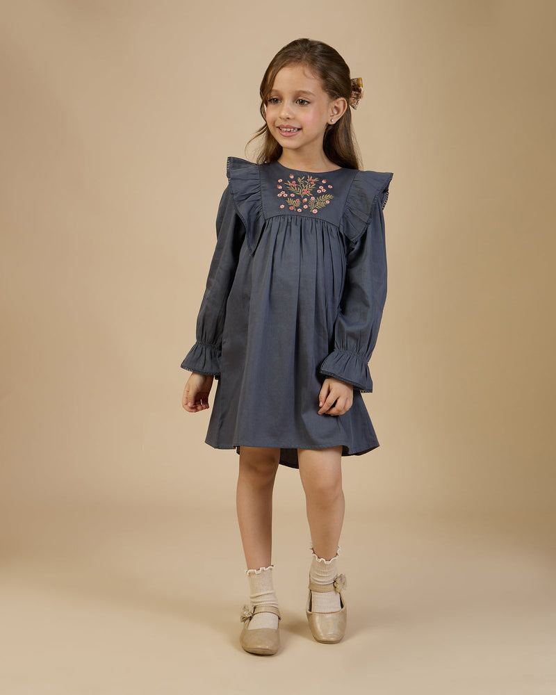 Margot Dress - Stormy Blue