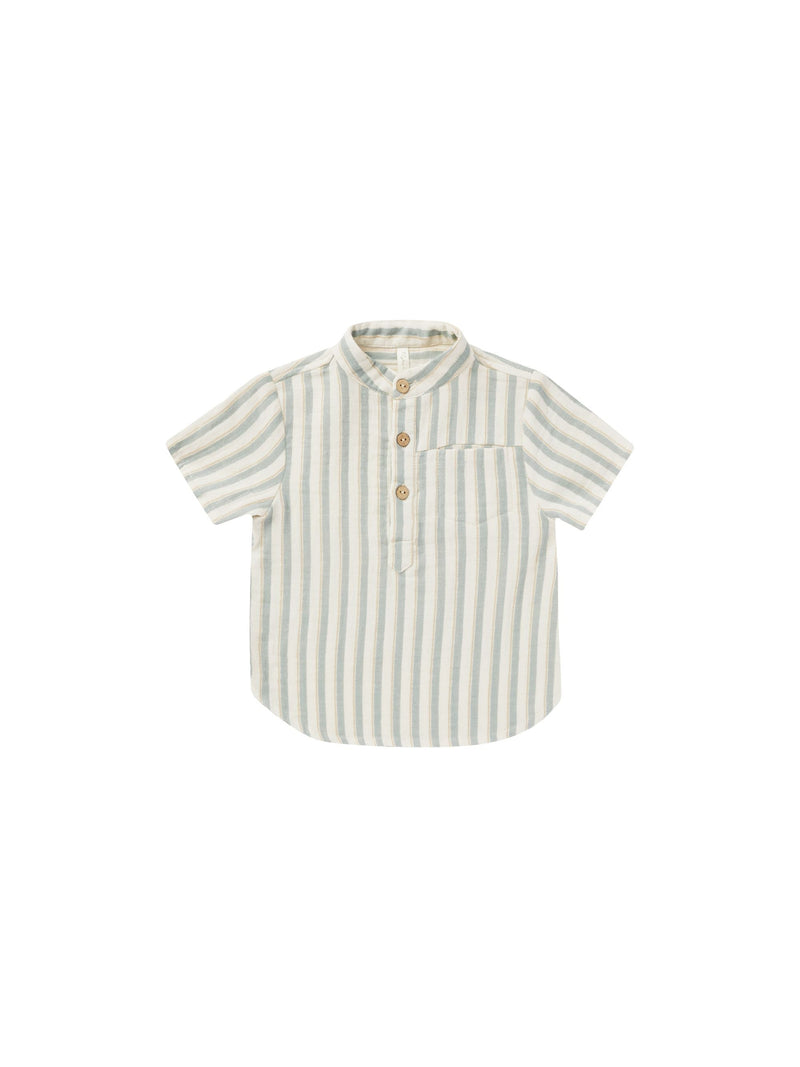 Mason Shirt || Ocean Stripe (3-6 Mo)