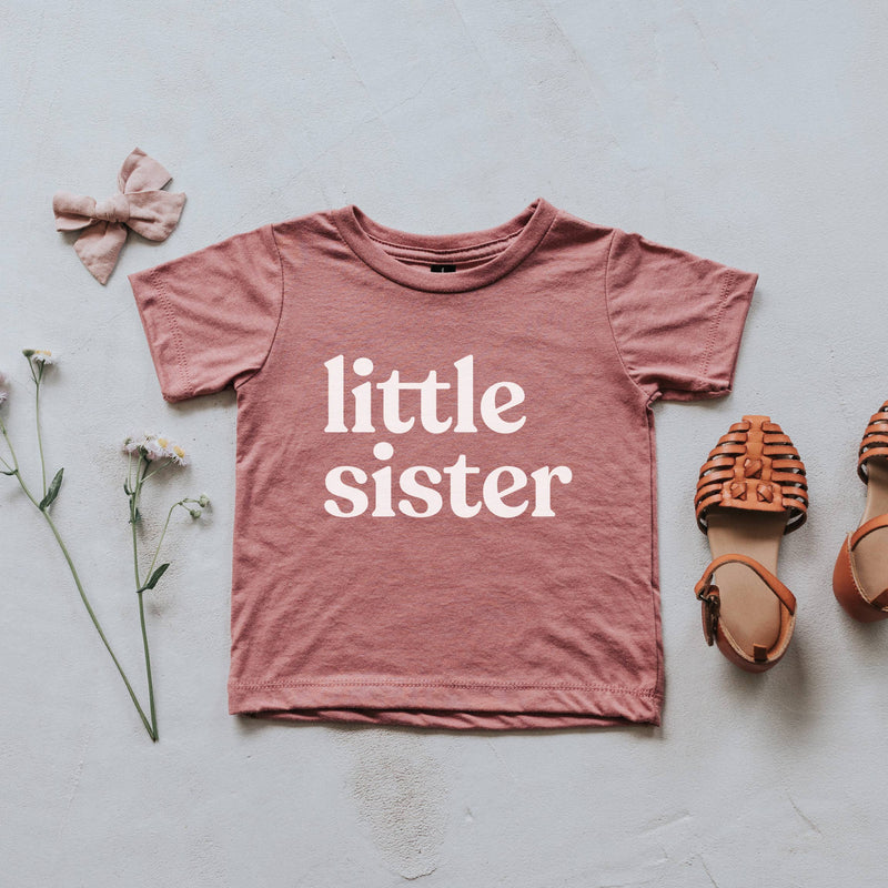 Mauve Little Sister Kids Tee (6-12 Mo)