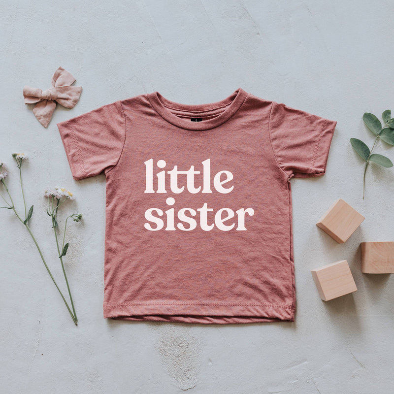 Mauve Little Sister Kids Tee (6-12 Mo)