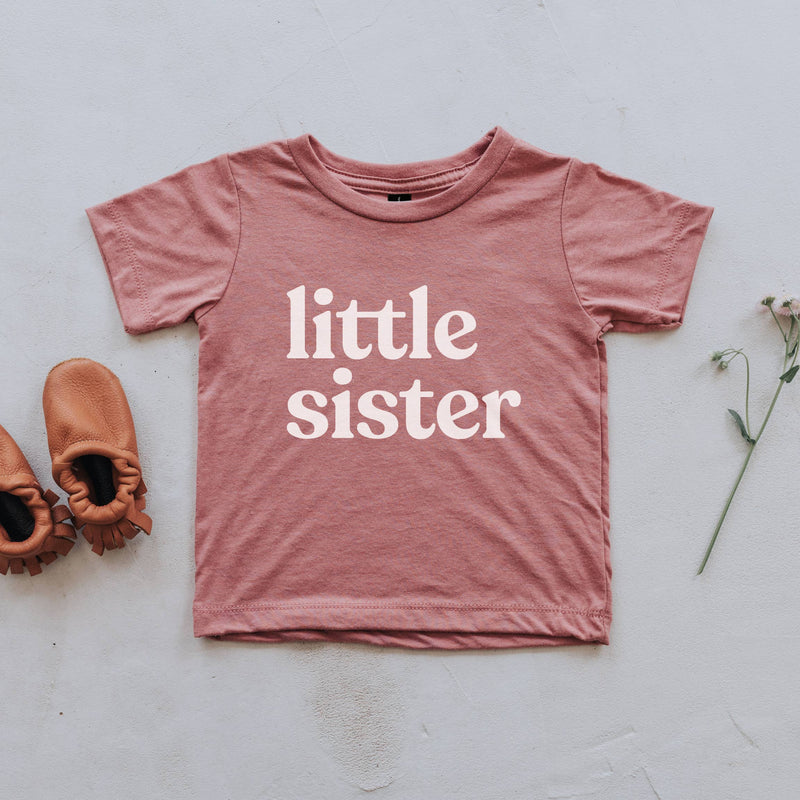 Mauve Little Sister Kids Tee (6-12 Mo)
