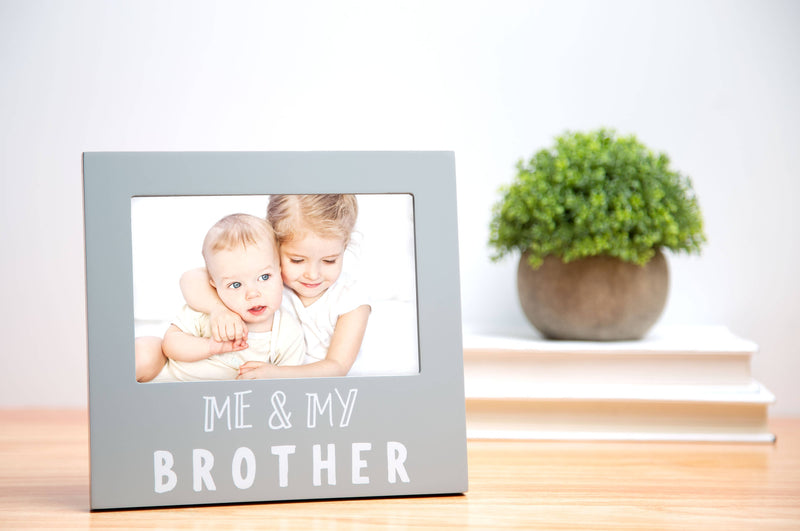 Me and My Brother Sentiment Picture Frame, Gray