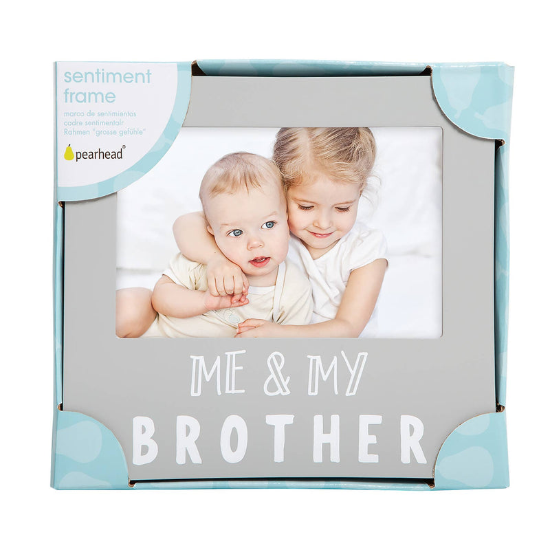 Me and My Brother Sentiment Picture Frame, Gray