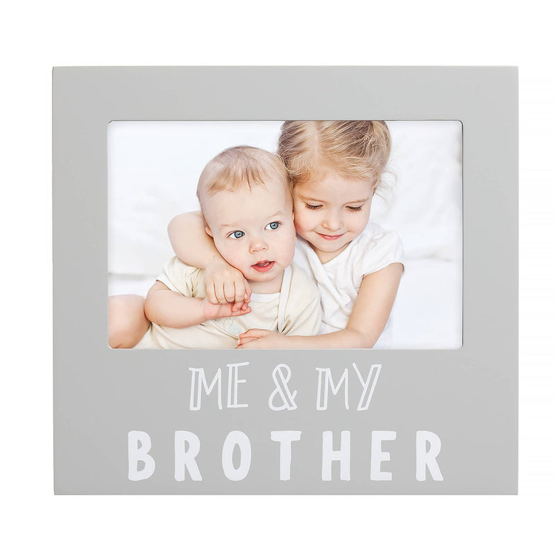 Me and My Brother Sentiment Picture Frame, Gray