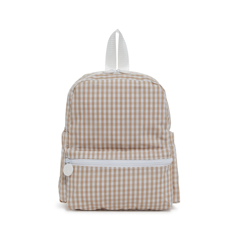 Mini Backer - Gingham Khaki