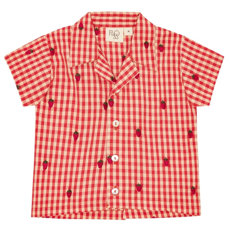 Molly Short Sleeve Shirt - Berry Gingham