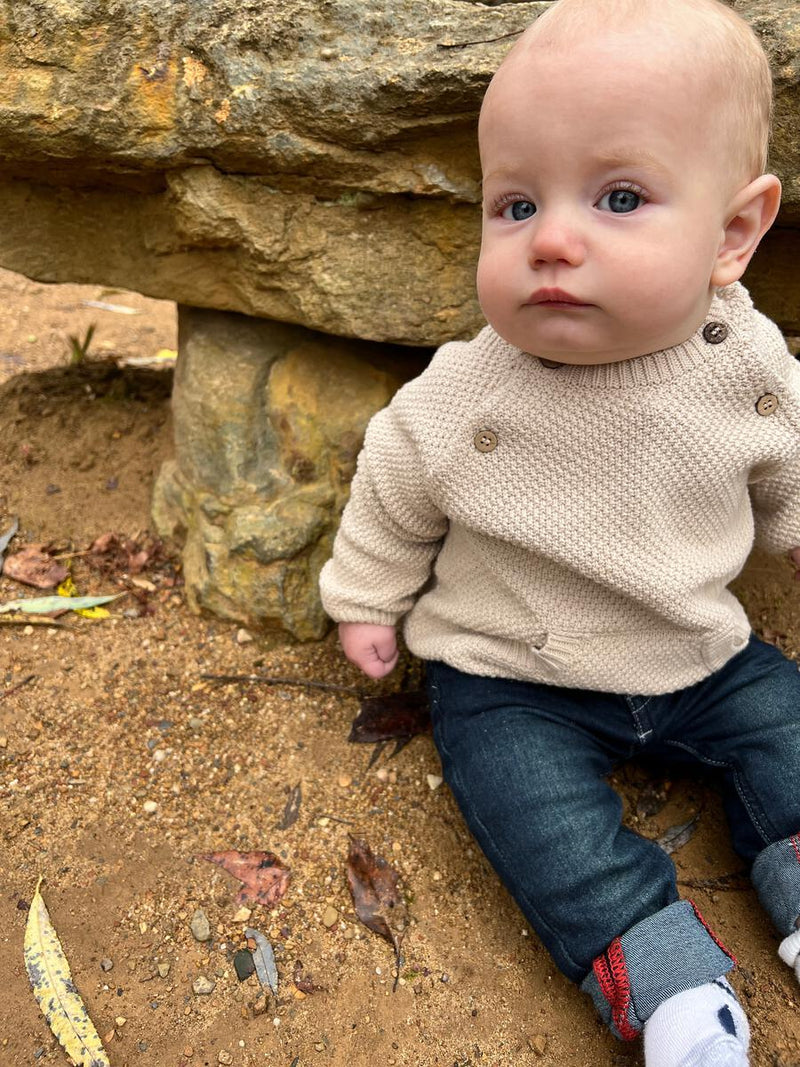Morrison Baby Sweater - Cream