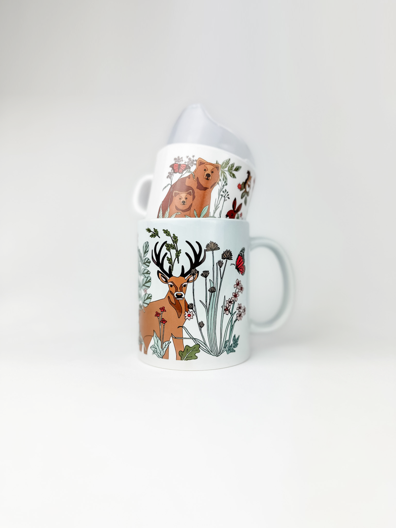 Mountain Animal Two of a Kind Cup Set