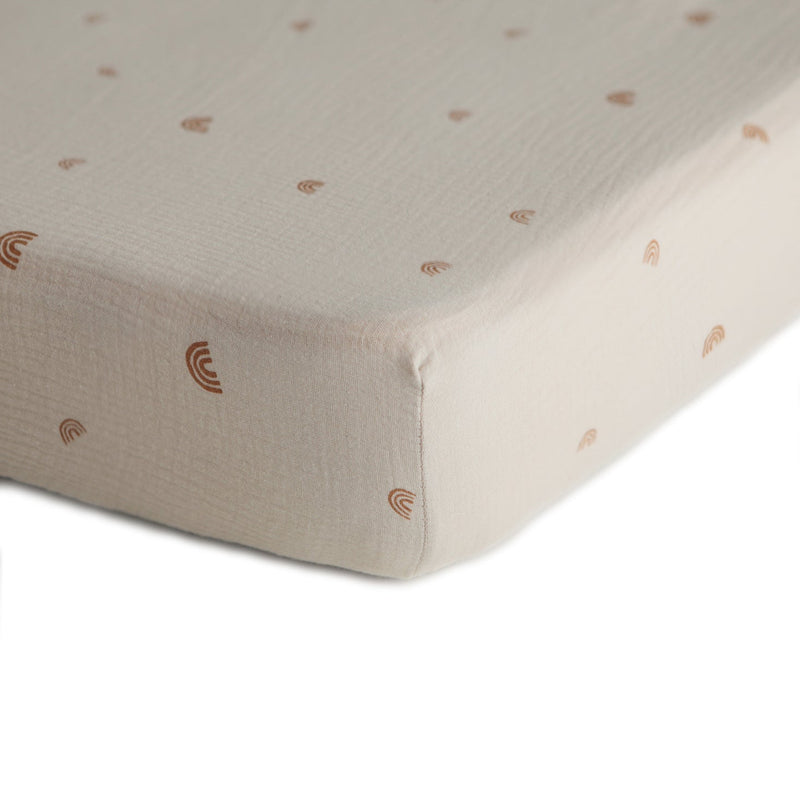 Mushie Extra Soft Muslin Crib Sheet