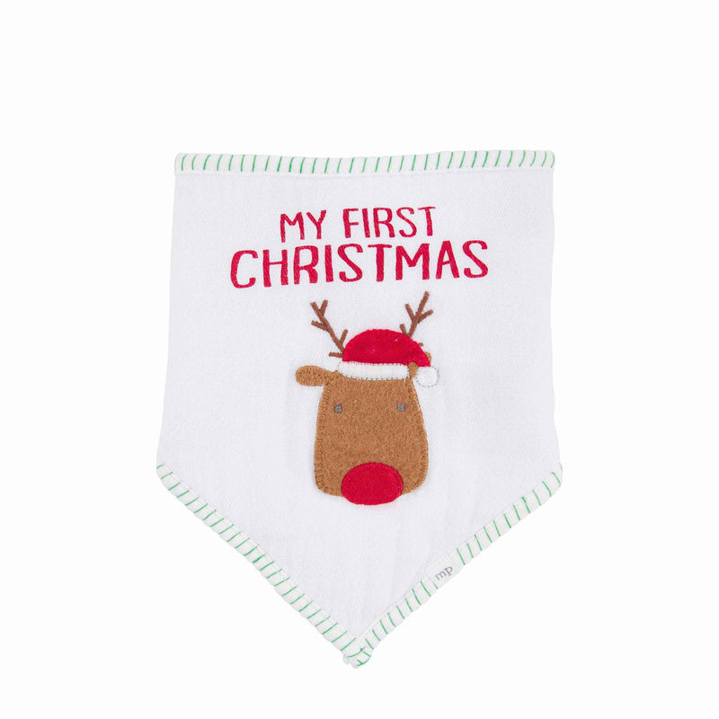 My First Christmas Bib - Reindeer