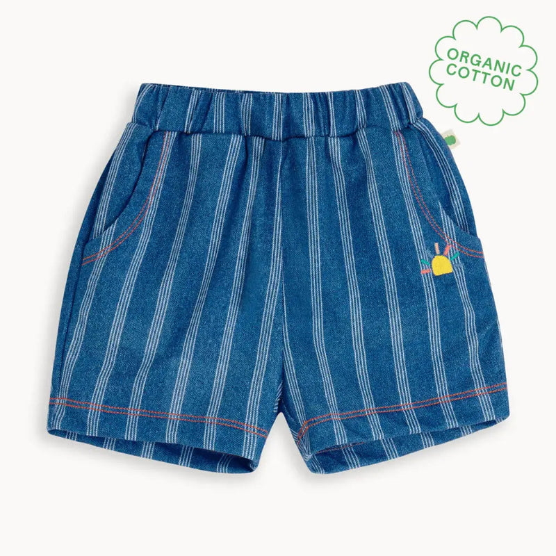 Mykanos - Denim Pinstripe Baby & Kids Shorts (4-5Y, 6-7Y)