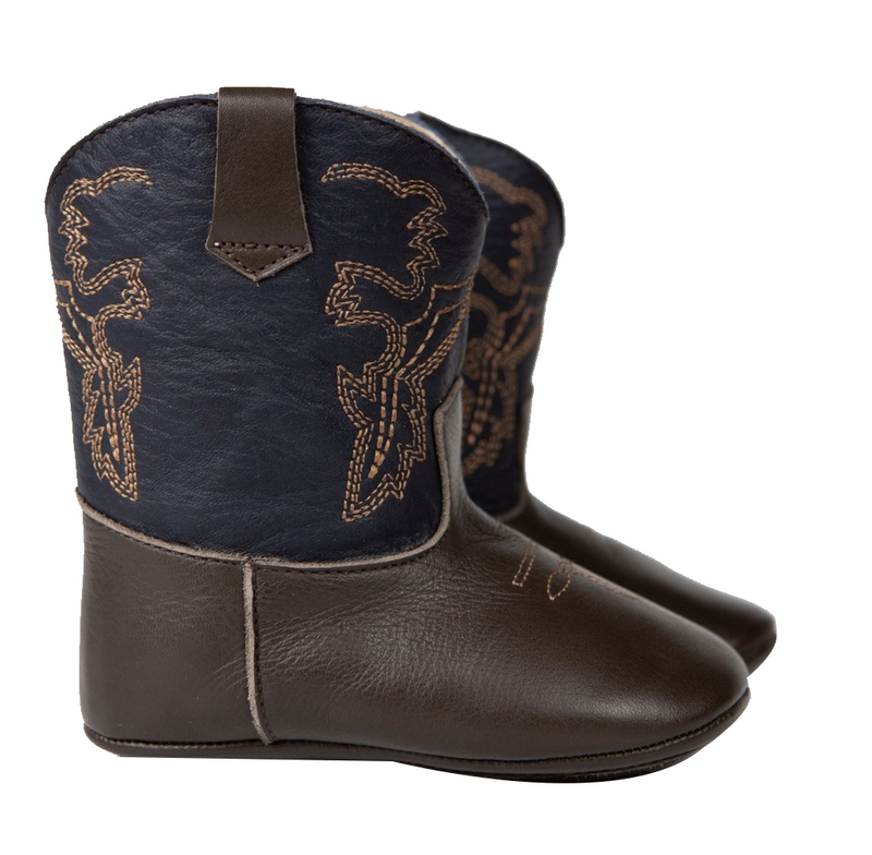 Nomandino Leather Boots - Frisco Chocolate / Navy Blue